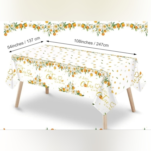 BABYSHOWER DECORATIONS *ORANGE LITTLE CUTIE THEME* - Picture 2 of 9